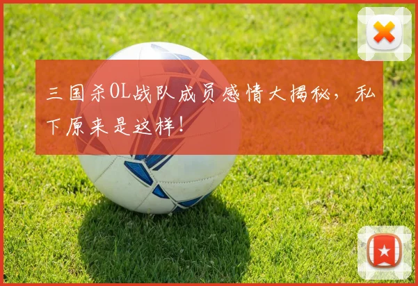 三国杀OL战队成员感情大揭秘，私下原来是这样！